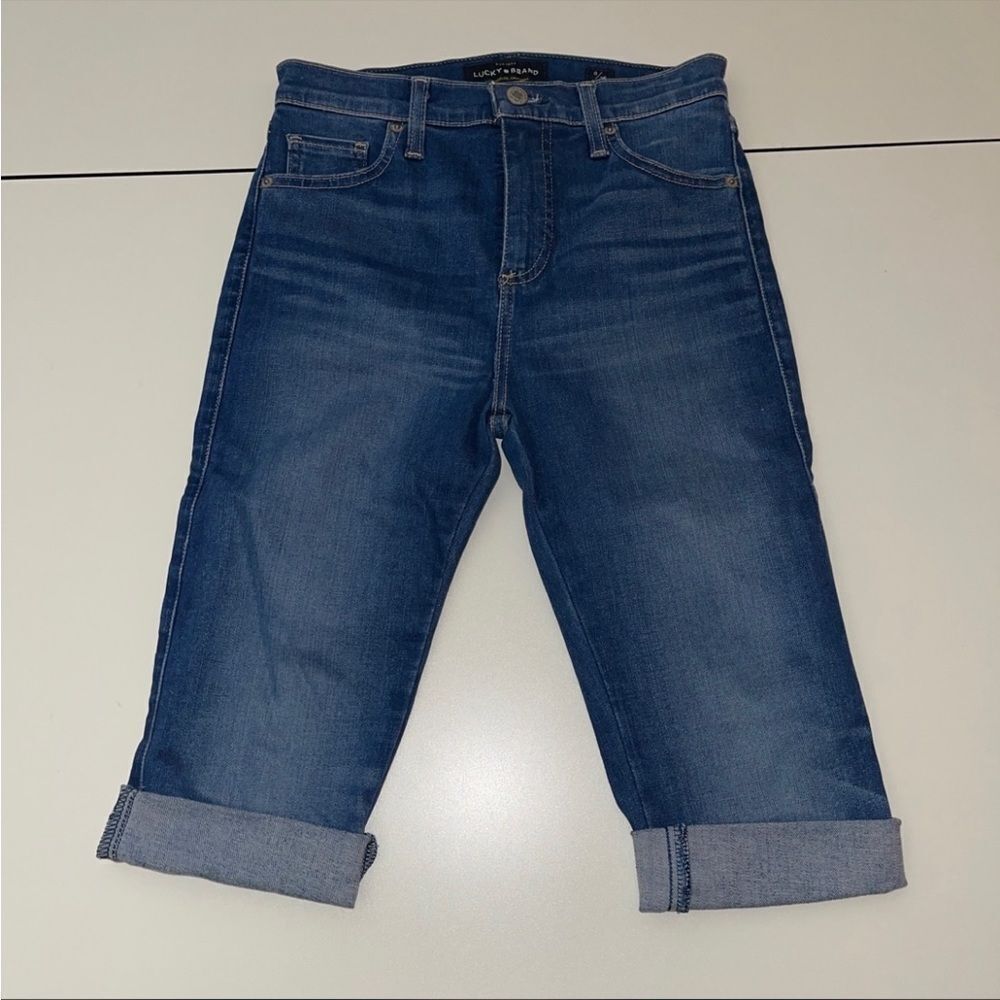 Lucky brand cropped jeans 0